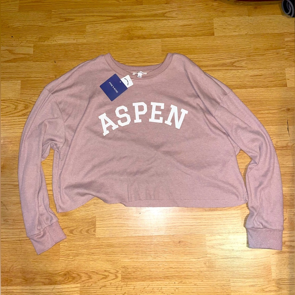 Pink Rose Long Sleeve Tee
